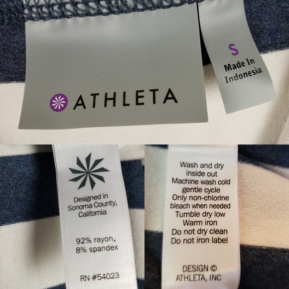 Athleta Seeing Stripes Cross Over Skirt - Picture 6 of 7